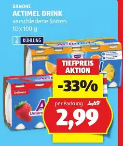 Hofer Danone Actimel Drink Angebot
