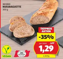 Hofer Backbox Nussbaguette Angebot