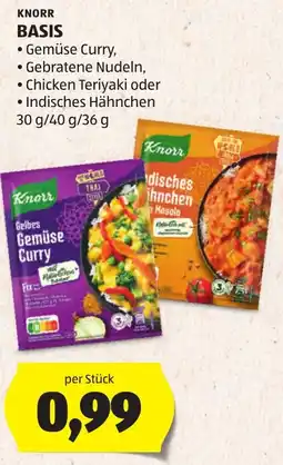 Hofer Knorr Gemüse Curry Angebot