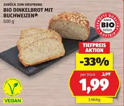 Hofer Bio Dinkelbrot mit Buchweizen Angebot
