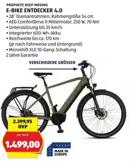 Hofer Prophete E-Bike Entdecker 4.0 Angebot
