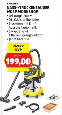 Hofer Kärcher Nass-/Trockensauger WD5P Workshop Angebot