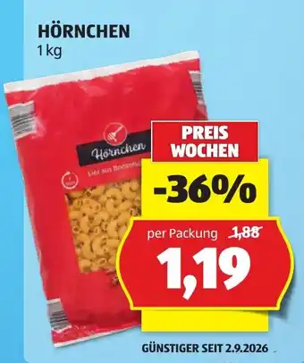 Hofer Hörnchen Angebot