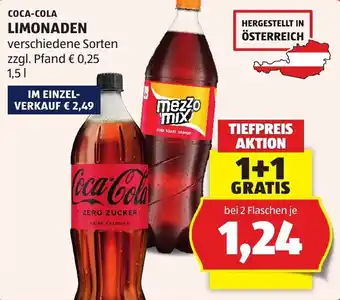 Coca-Cola Limonaden
