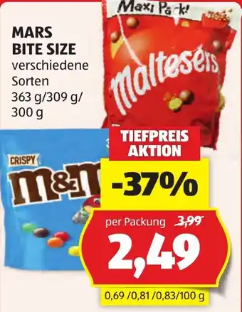 Hofer MARS Bite Size Angebot