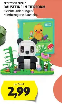 Hofer Professor Puzzle Bausteine in Tierform Angebot