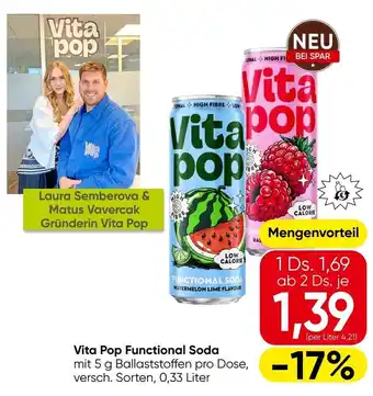 Spar Vita Pop Functional Soda Angebot