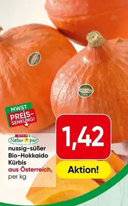 Spar Natur pur Bio-Hokkaido Kürbis Angebot