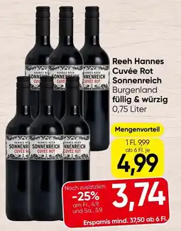 Spar Reeh Hannes Cuvée Rot Sonnenreich Angebot