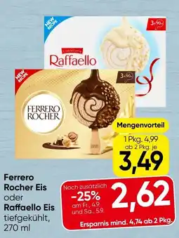 Spar Ferrero Rocher Eis oder Raffaello Eis Angebot
