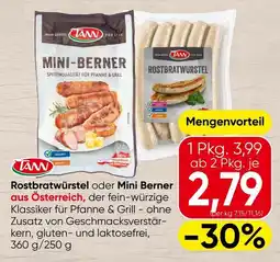 Spar TANN Rostbratwürstel oder Mini Berner Angebot
