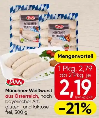 Spar TANN Münchner Weißwurst Angebot