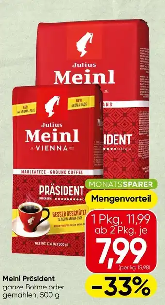Spar Meinl Präsident Angebot