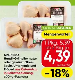 Spar SPAR BBQ Hendl-Grillteller Angebot