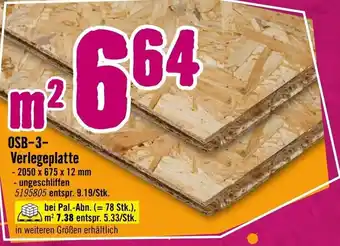 Hornbach OSB-3-Verlegeplatte Angebot
