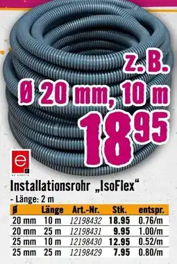 Hornbach Installationsrohr IsoFlex Angebot