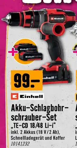 Hornbach Einhell Akku-Schlagbohrschrauber-Set Angebot
