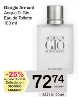 Bipa Giorgio Armani Acqua Di Giò Eau de Toilette Angebot