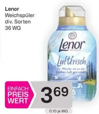 Bipa Lenor Weichspüler Angebot