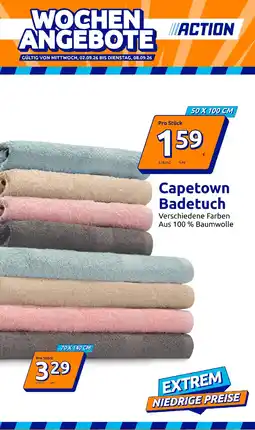 Action Capetown Badetuch Angebot