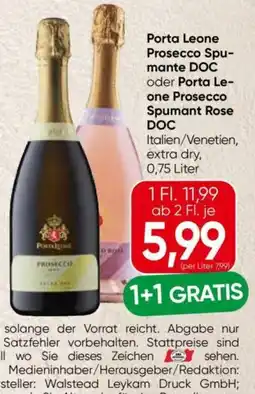 Eurospar Porta Leone Prosecco Angebot