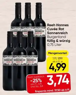 Eurospar Reeh Hannes Cuvée Rot Sonnenreich Angebot