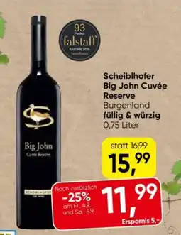 Eurospar Scheiblhofer Big John Cuvée Reserve Angebot