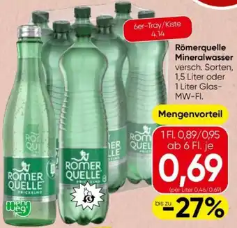 Eurospar Römerquelle Mineralwasser Angebot