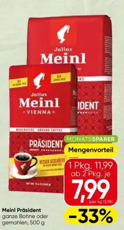 Eurospar Meinl Präsident Angebot