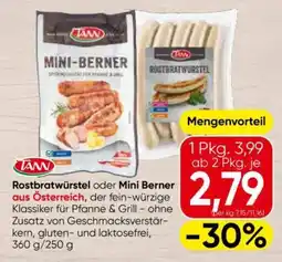 Eurospar Rostbratwürstel oder Mini Berner Angebot