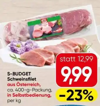 Eurospar S-Budget Schweinsfilet Angebot