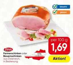 Spar TANN Farmerschinken oder Bauernschinken Angebot