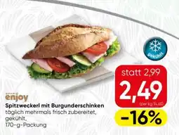 Spar enjoy Spitzweckerl mit Burgunderschinken Angebot