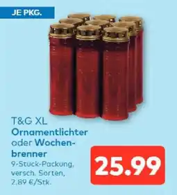 T&G T&G XL Ornamentlichter oder Wochenbrenner Angebot