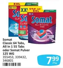 Kastner Somat Classic 64 Tabs, All in 1 55 Tabs oder Somat Pulver 125 WG Angebot