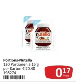 Kastner Portions-Nutella Angebot