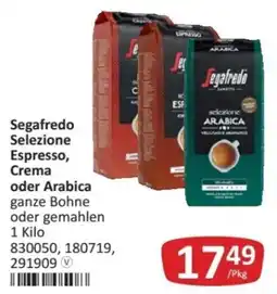 Kastner Segafredo Selezione Espresso, Crema oder Arabica Angebot