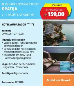 Hofer Kroatien/kvarner bucht opatija Angebot