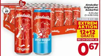 Billa Almdudler Original od. Zuckerfrei Angebot