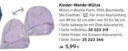 Tchibo Eduscho Kinder-Wende-Mütze Angebot