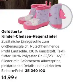 Tchibo Eduscho Gefütterte Kinder-Chelsea-Regenstiefel Angebot