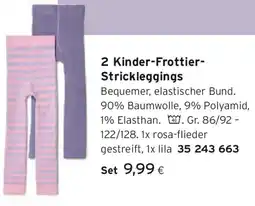 Tchibo Eduscho 2 Kinder-Frottier-Strickleggings Angebot