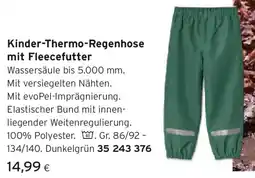 Tchibo Eduscho Kinder-Thermo-Regenhose mit Fleecefutter Angebot