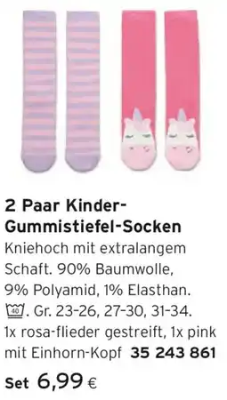 Tchibo Eduscho Kinder-Gummistiefel-Socken Angebot