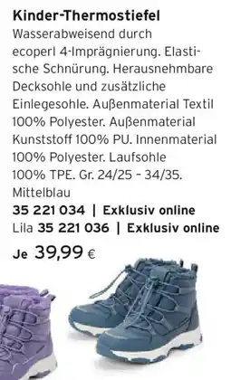 Tchibo Eduscho Kinder-Thermostiefel Angebot