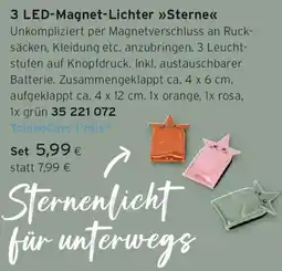 Tchibo Eduscho 3 LED-Magnet-Lichter »Sterne« Angebot