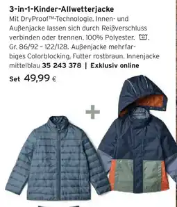 Tchibo Eduscho 3-in-1-Kinder-Allwetterjacke Angebot