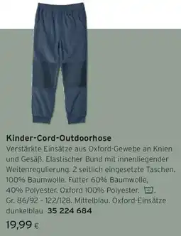 Tchibo Eduscho Kinder-Cord-Outdoorhose Angebot