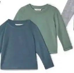 Tchibo Eduscho 2 Kinder-Langarm-Shirts mit Merinowolle Angebot