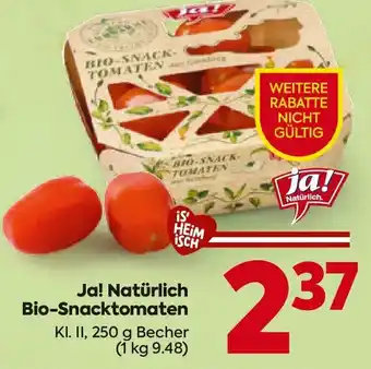 Billa Ja! Natürlich Bio-Snacktomaten Angebot